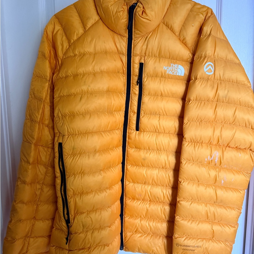 Men’s Summit Series Pro 800 - down jacket yellow/ gold color size medium